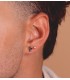 Piercing Quito Oro Amarillo 18K, circonita brillante, stud, labret, helix, tragus, labio.