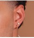 Créoles or jaune Muriel 12mm 18 Carats