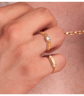 Solitario da uomo Clement Oro giallo 18kt