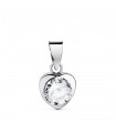 Pendentif Afrique 7.5mm Or blanc 750