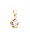 Ciondolo Margherite Zircone oro giallo 18Kt 8mm