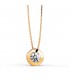 Gargantilla Collar mujer Oro Amarillo 18 Ktes chatón punto de luz 6 mm regalo mamá navidad