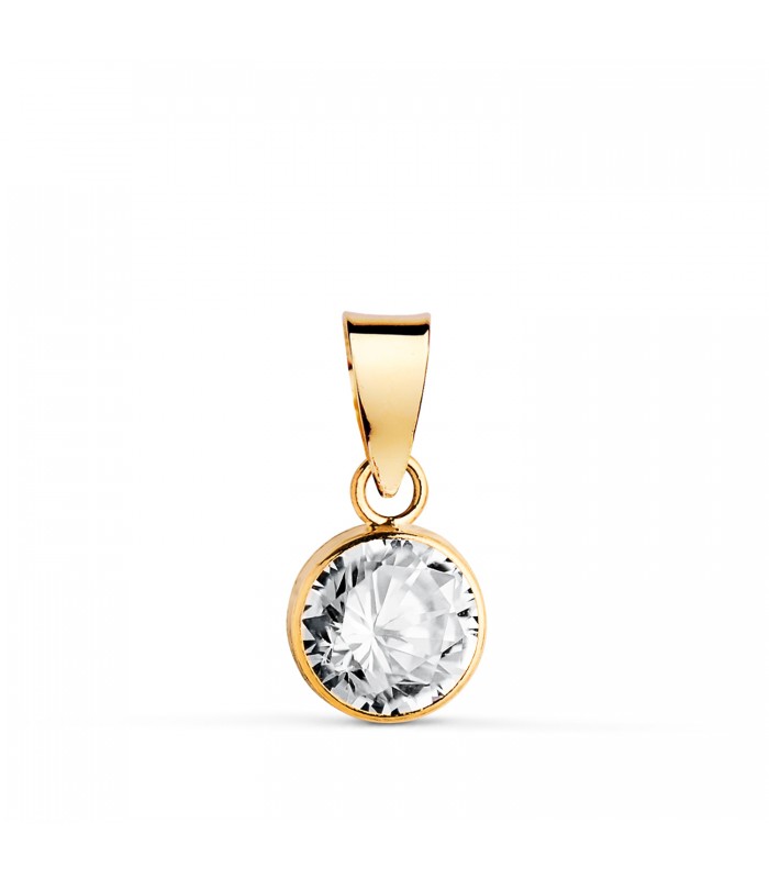 Ciondolo Noly Oro giallo 18 K 6 mm, collane punto luce da donna.