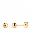 Pendientes oro amarillo Emma 4 mm 18 Ktes