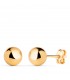 Ohrstecker Kugel Hohl, Ø 7 mm | Damen Ohrringe 750 Gelbgold