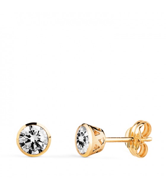 Monde Petit T1749P - Pendientes De Bebe/niña Oro 18 Kts