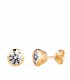 Pendientes oro mujer Lorena 7 mm con circonitas.