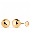 Boucles d'oreilles boules Emma or jaune 18K 8mm