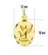 Médaille Angelot facettée 18 Carats