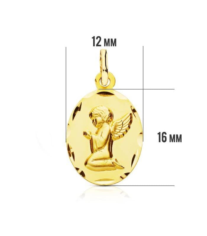 Médaille Angelot facettée 18 Carats