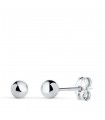 Orecchini sfere Emma oro bianco 18kt 4mm