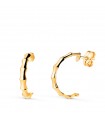 Pendientes Bambú oro 18K 15mm
