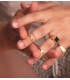 Anello maglia oro 18 carati. Anelli oro per donna, anelli moderni, modello a catena slim.