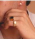 Anello chevalier da uomo Amador oro 18kt, Anelli in oro per uomo da gioielleria online Alda.