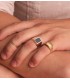 Anello chevalier da uomo Amador oro 18kt, Anelli in oro per uomo da gioielleria online Alda.