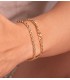 Bracelet Chaîne Or 18K 20cm 6mm Gourmette