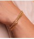 Bracelet Chaîne Or 18K 20cm 6mm Gourmette