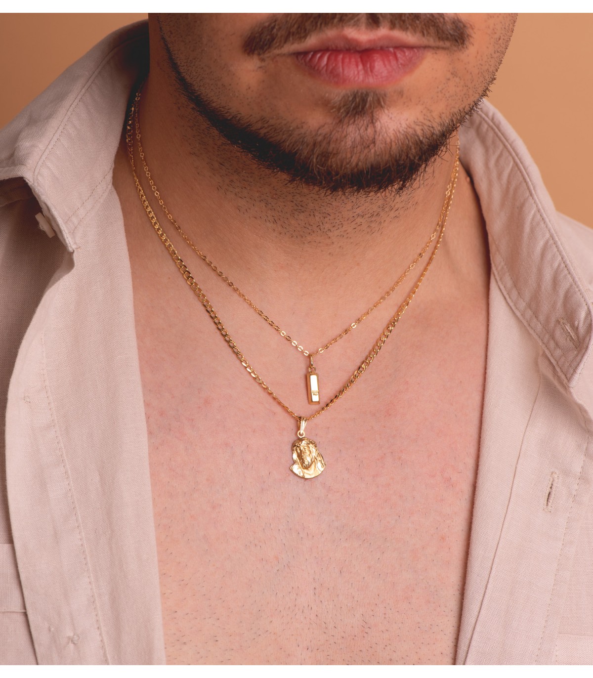Pendentif Moretto En Or 18kt Avec Lapis-lazuli Et émaux - Bijou Vintage Unisexe | Occasion Parfait état