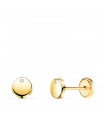 Orecchini tondi Mónica oro 18kt 5,5mm