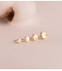 Orecchini bambina tondi oro Mónica Oro 18kt 4,5mm, a lobo.