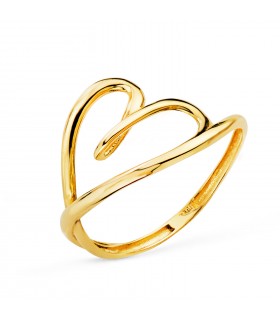 anillo de oro barato corazon