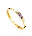 Anello con ametista Sabrina oro 18kt