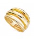 anillo ancho de mujer en oro amarillo