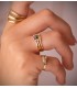 anillo de oro amarillo con citrino