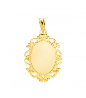 Medalla Virgen Milagrosa Francesa Oro 9K 23 mm - Medallas 9 kilates - joyería online