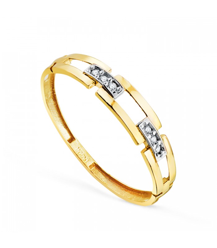 Bague Maille d'Ancre 2 Ors 750
