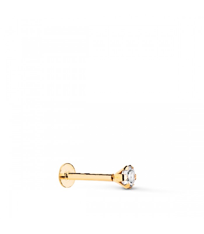Piercing oreja Oro 18K Circonita. Piercings de oreja para mujer y pendientes sueltos.