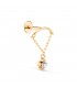 Piercing oreille Brise Or Jaune 18K
