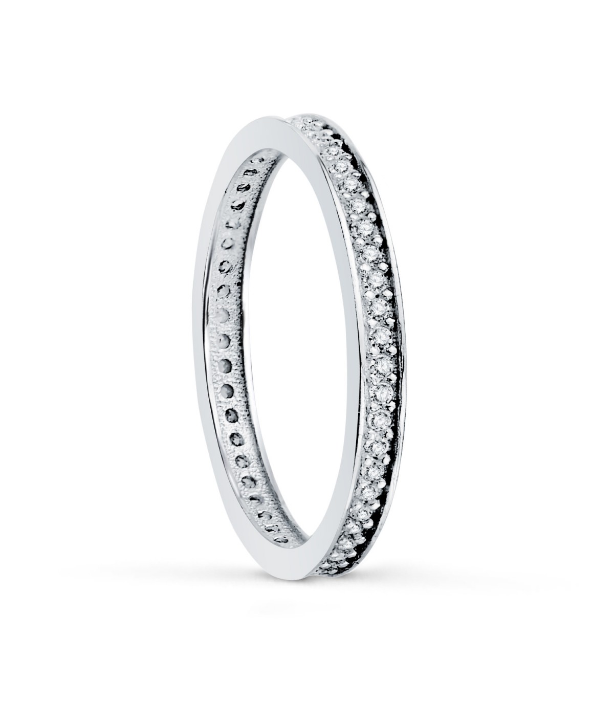 Fede nuziale Stefano 2 mm Oro Bianco 18Kt.
