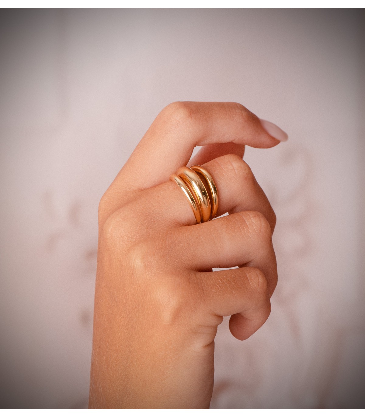 Bague jonc femme California or jaune 18K