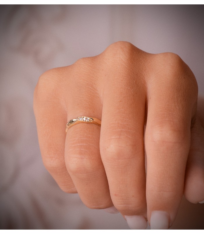 Anillo diamantes Whisper Oro 18K 0.050 qts