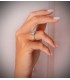 Bague femme Montréal topaze paraïba Or 18K