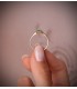 Anillo Intuition esmeralda y diamantes Oro 18K