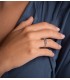 anillo de compromiso con topacio azul