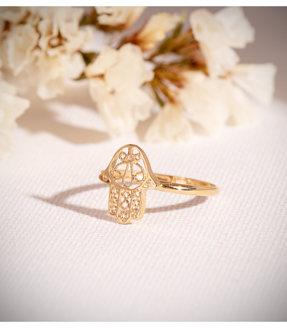 Anillo Oro 18K Mano de Fátima