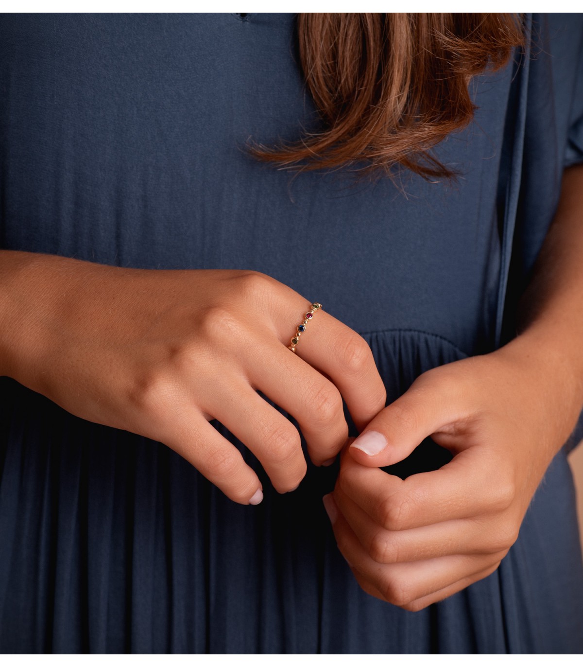 Bague Or 18K Belinda Pierres Couleurs. Magnifiques bagues pour femme dans la boutique de bijoux Alda.
