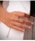 anillo de oro amarillo panter con rubi