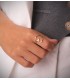 Bague cœur Kiss Me or jaune 750