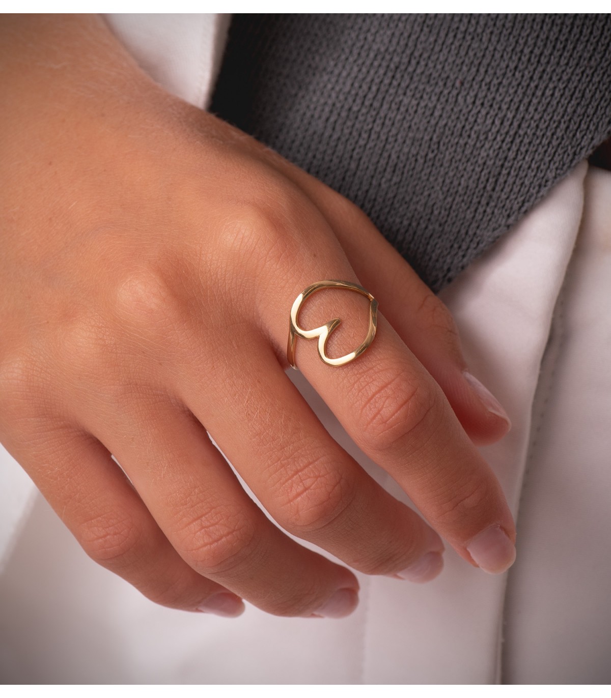Anello cuore Kiss Me oro giallo 750