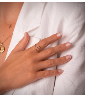 anillo de oro barato corazon