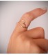 anillo de oro barato corazon
