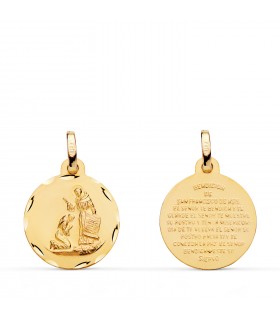 Bénédiction Saint François Or 18K 16mm