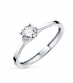 Solitario diamante Nordlys 0.500ct Oro blanco 18K