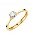 Diamant Ring Gelbgold 750 Solitär P4003-2OA Nordlys
