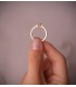 Nordlys - Anillo solitario con Diamante 0.500 quilates y engaste en catedral: 4 garras.