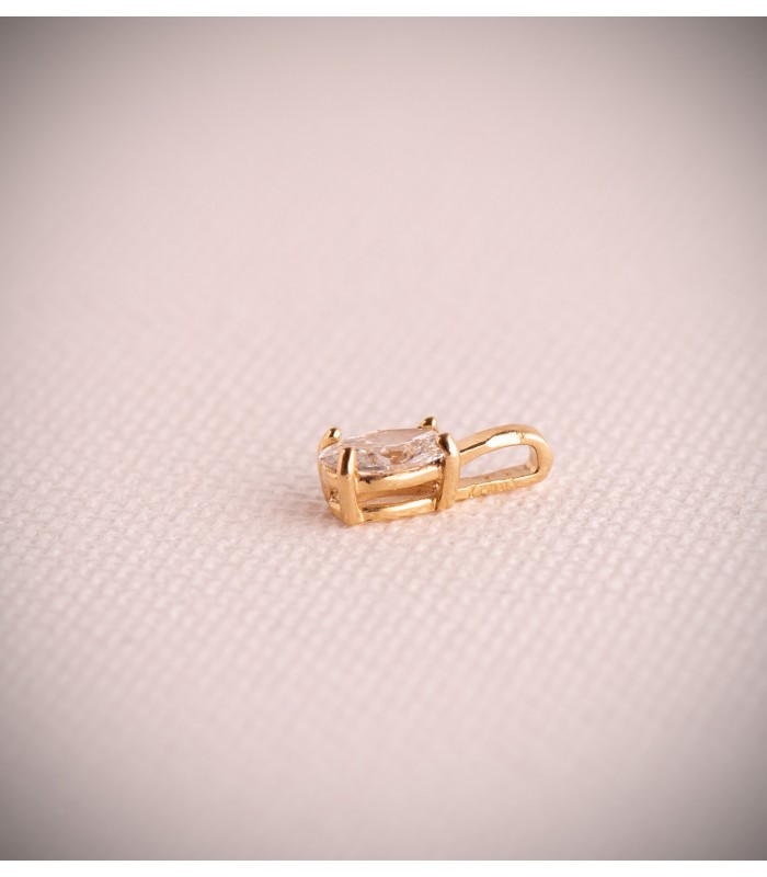 Colgantes con diamantes de oro amarillo 750, joyas regalo mujer.